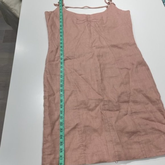 BIANCA NYGARD | Soft Pink 100% Linen Fully Lined Dress ~ BNWOT ~ Size 14 - Picture 11 of 16